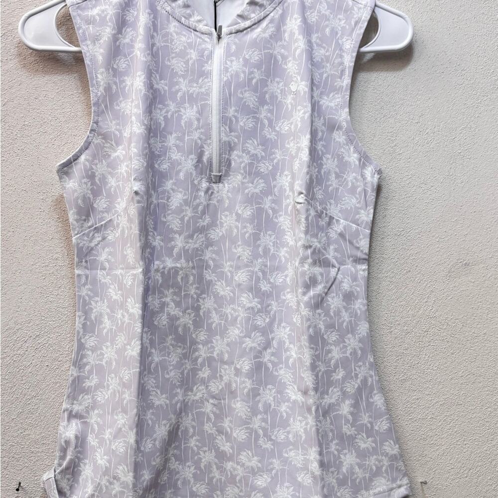 Bad Birdie Palm Patterned Sleeveless Top Size XS